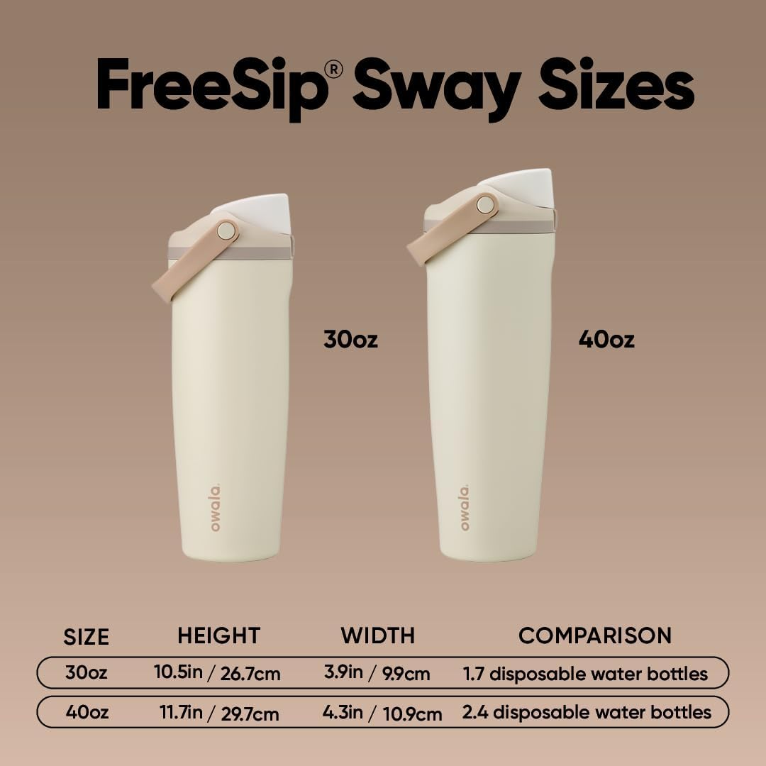 Owala FreeSip Sway - Stainless Steel - 30-oz. - Tan (Lightly Toasted)