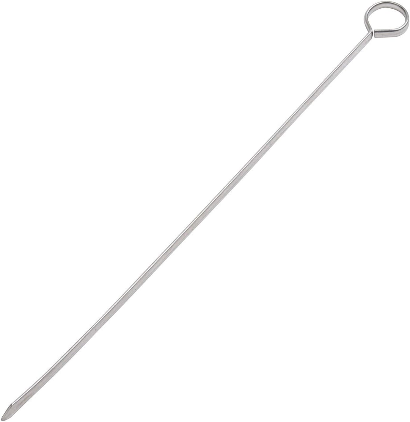 Blue Donuts 24 Pack Kabob Skewers for Grilling 12 Inch - BBQ Grill Grilling Accessories, Stainless Steel, Pack of 24