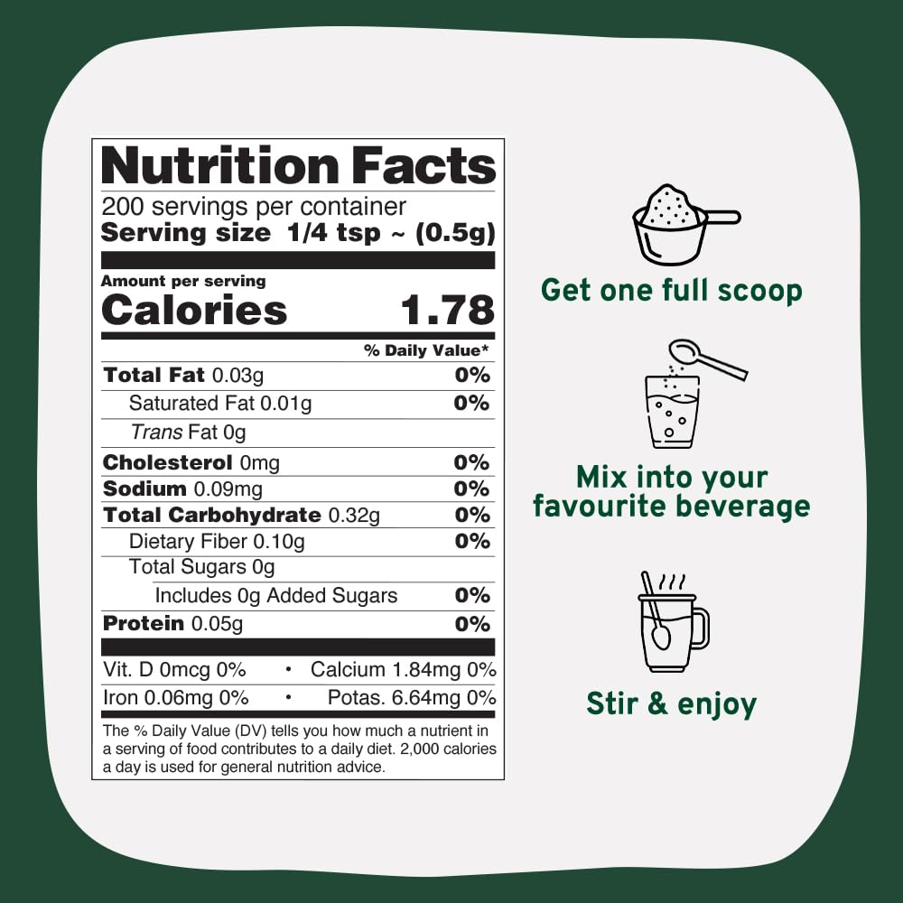 Cardamom Powder (100g/3.53oz) Gluten Free, Raw Ground Elaichi for Cooking, Smoothies, Lattes, Masala Tea, Packed in Resealable Zip Lock Pouch