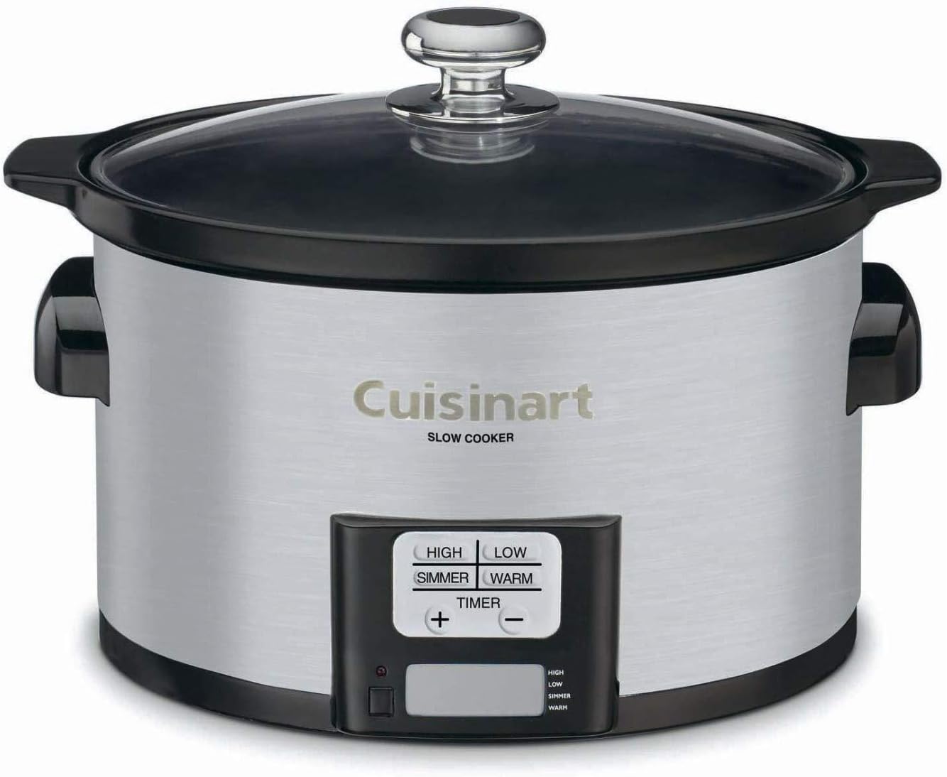 Cuisinart PSC-350 3-1/2-Quart Programmable Slow Cooker, Silver, 9-1/2 in H x 9.1 in W x 12.67 in L