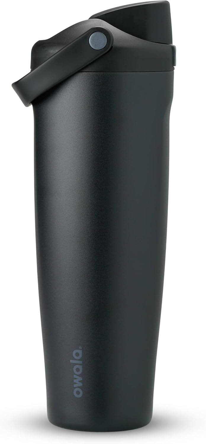 Owala FreeSip Sway - Stainless Steel - 40-oz. - Black (Very, Very Dark)