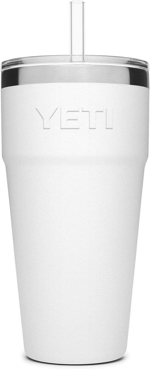 YETI Rambler 26 oz Straw Cup, Vacuum Insulated, Stainless Steel with Straw Lid