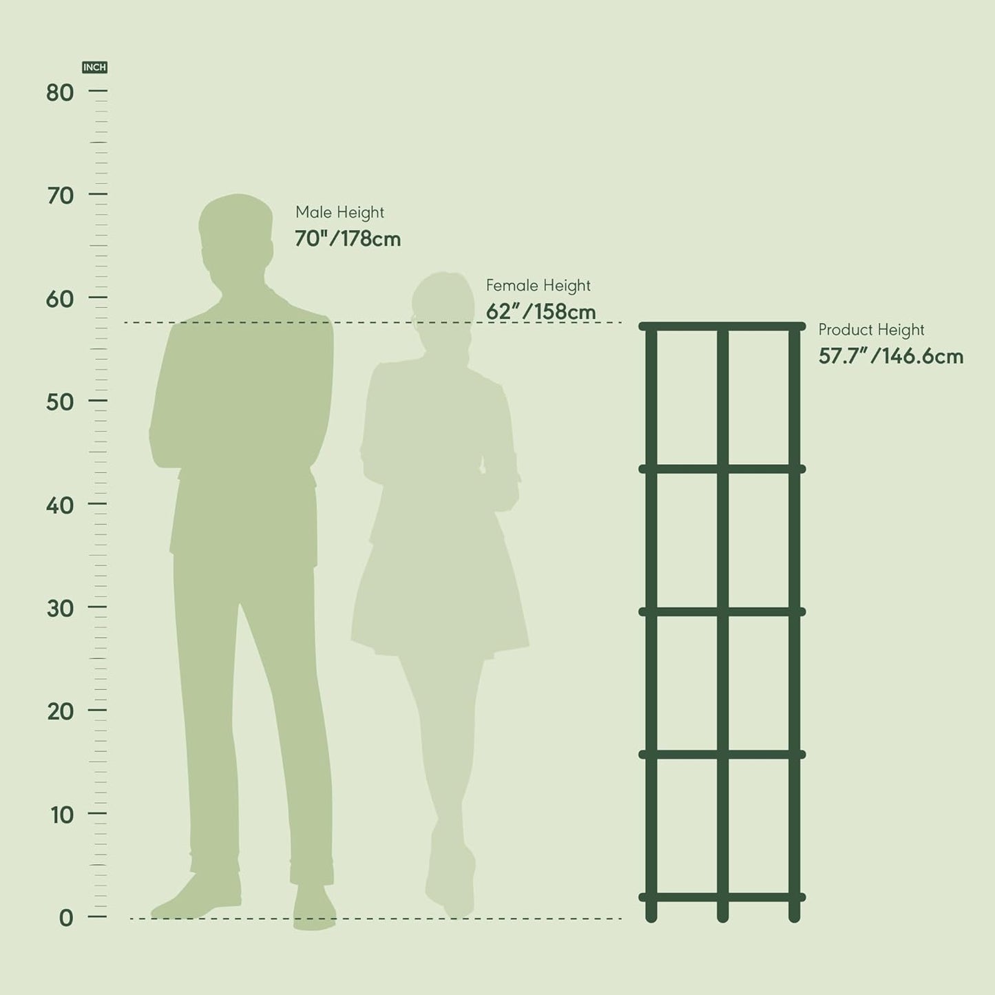 Furinno TURN-N-TUBE Corner Shelf Set of 2, 5-Tier Corner Bookshelf, Open Storage Shelves, for Organization and Storage, Living Room, Home Office, Garage, Dark Brown Grain