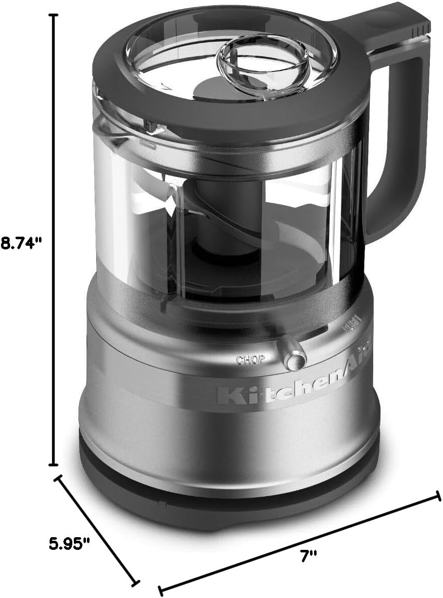 KitchenAid 3.5 Cup Food Chopper KFC3516CU, Contour Silver