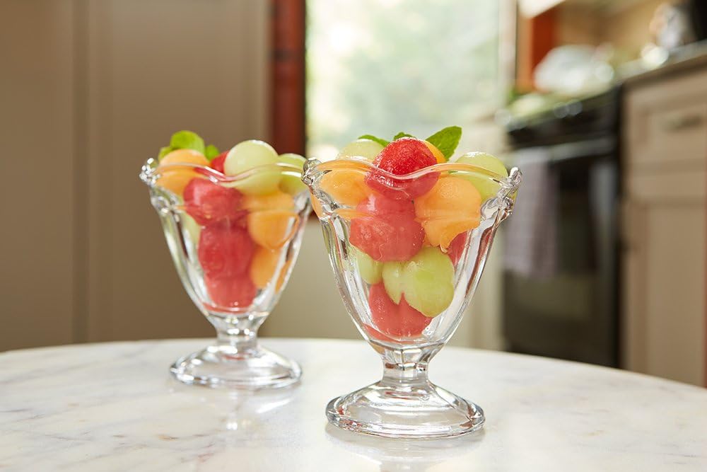 Anchor Hocking 4.5-Ounce Footed Glass Sherbet Bowls, Set of 12 -