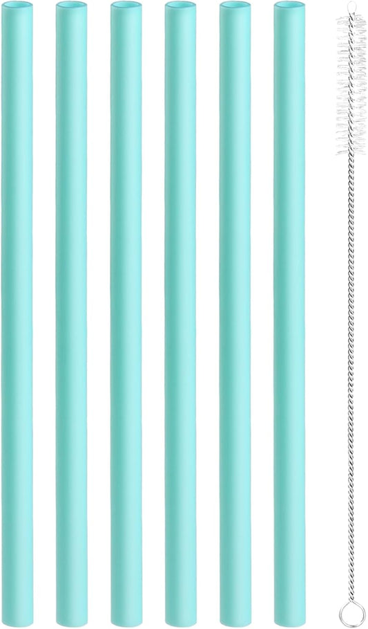 Replacement Straws Compatible with Owala Water Bottle Freepsip 24 Oz - Replacement Parts For Owala Cup 32 Oz -Accessories Set Include 6 BPA-FREE Straws and 1 Cleaning Brush