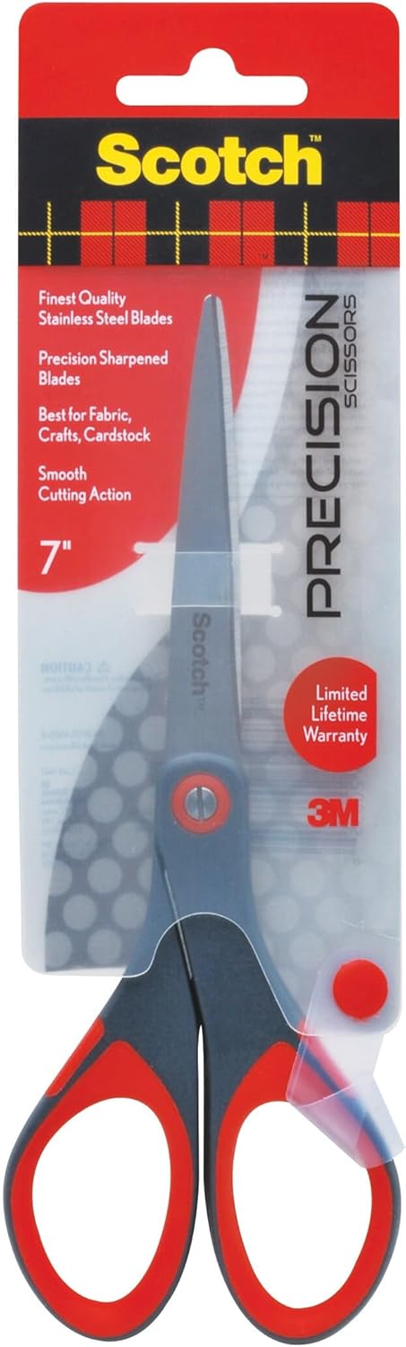 Scotch 7" Precision Scissors, Great for Everyday Use (1447)