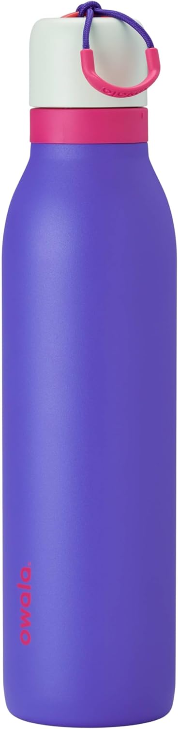 Owala FreeSip Twist Insulated Stainless Steel Water Bottle with Straw for Sports and Travel, BPA-Free, 24-oz, Teen Spirit