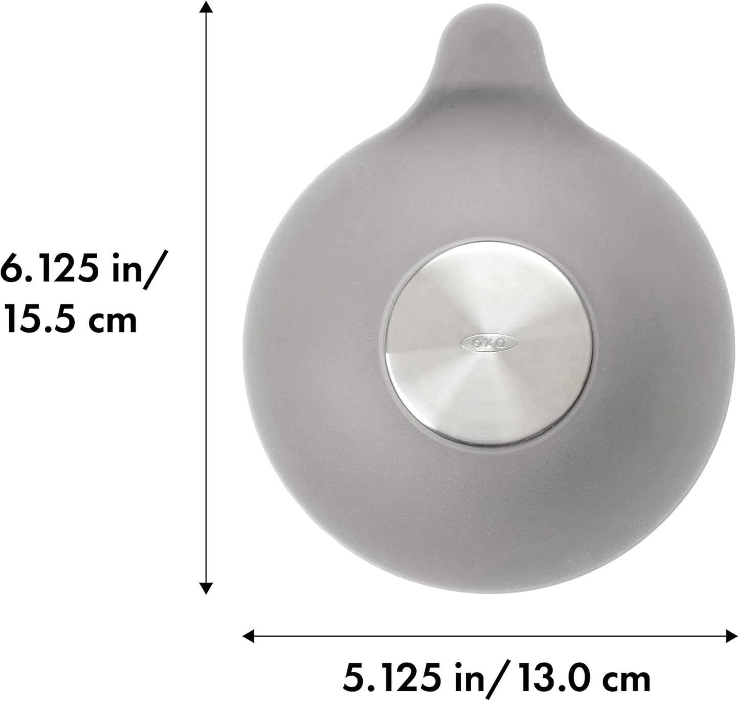 OXO Good Grips Silicone/Stainless Steel Tub Stopper, Grey