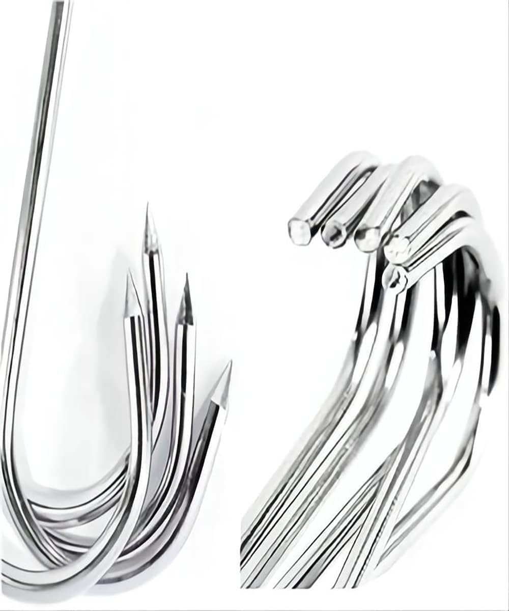 ARTOYS Meat Hooks (4''×4MM), 20Pack,Stainless Steel 304 Butcher's Hook, Meat Hook Tool for Hunting,Hanging, Drying, Butchering, Smoking, BBQ, Grilling Set.