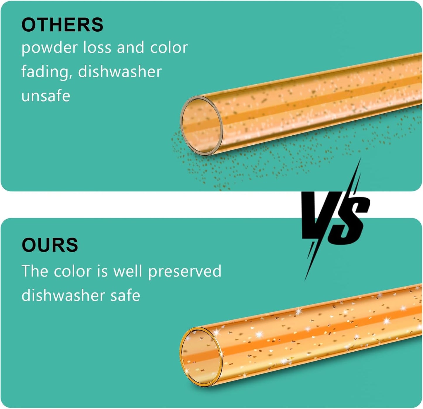 12 PCS Replacement Straws for Stanley|Owala|Simple Modern 40oz 30oz Tumbler, Reusable Color Drinking Straws with Cleaning Brush for Stanley Cup Accessorie，BPA Free, Dishwasher Safe