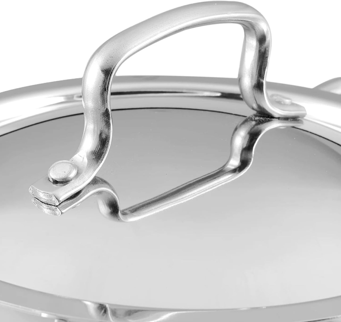 Vinod Platinum Triply Stainless Steel Kadai | Suitable For Indian Cooking, Sauces, Stews, Soups | Extra Deep, Induction, Electric Friendly (30cm)