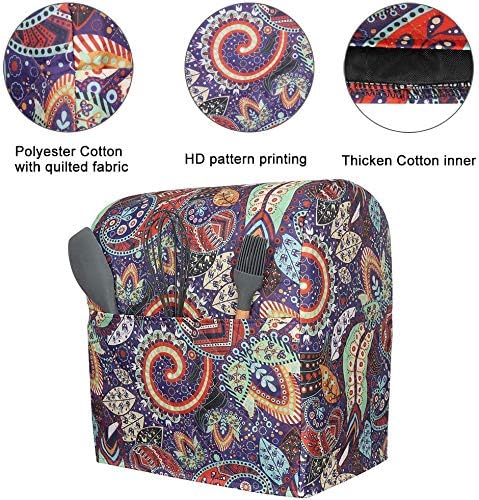 Kitchen Aid Mixer Cover,Kitchen Stand Mixer Cover Compatible With 5-8 Quart Kitchenaid Hamilton Mixers,Kitchen Aid Covers for Stand Mixer With Pockets,Kitchen Aid Mixer Assecories