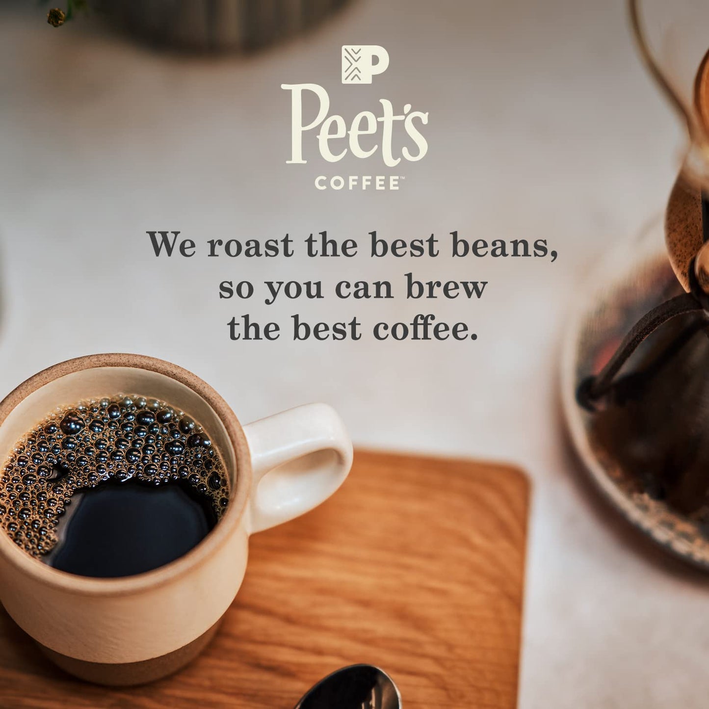 Peet's Coffee, Dark Roast Ground Coffee - French Roast 63 Ounces (6 Bags of 10.5 Ounces)