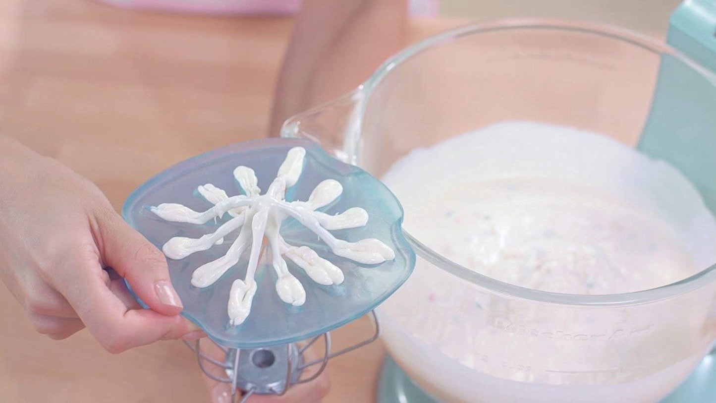 Whisk Wiper® PRO for Stand Mixers - Mix Without The Mess - The Ultimate Stand Mixer Accessory - Compatible With KitchenAid Stand Mixers (For Tilt-Head Mixers, Classic Blue)