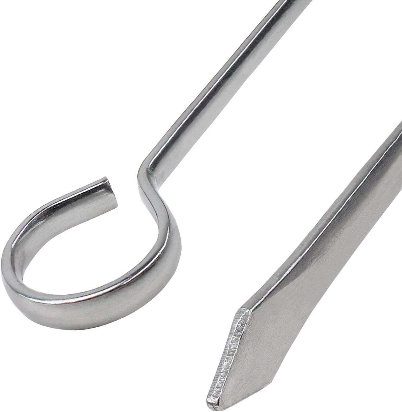 Blue Donuts 24 Pack Kabob Skewers for Grilling 8 Inch - BBQ Grill Grilling Accessories, Stainless Steel, Pack of 24