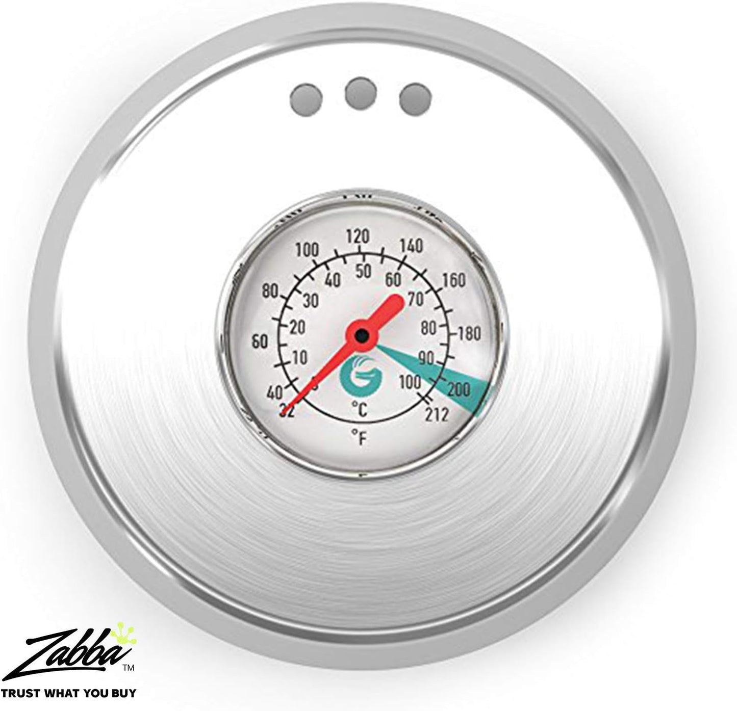 Coffee Gator Gooseneck Kettle with Thermometer - 34oz Premium Stainless Steel Pour Over Coffee Maker Kettle, Stove Top, w/Precision Drip Spout, for Drip Coffee, French Press, Tea Kettle, 4 Cup, 1L