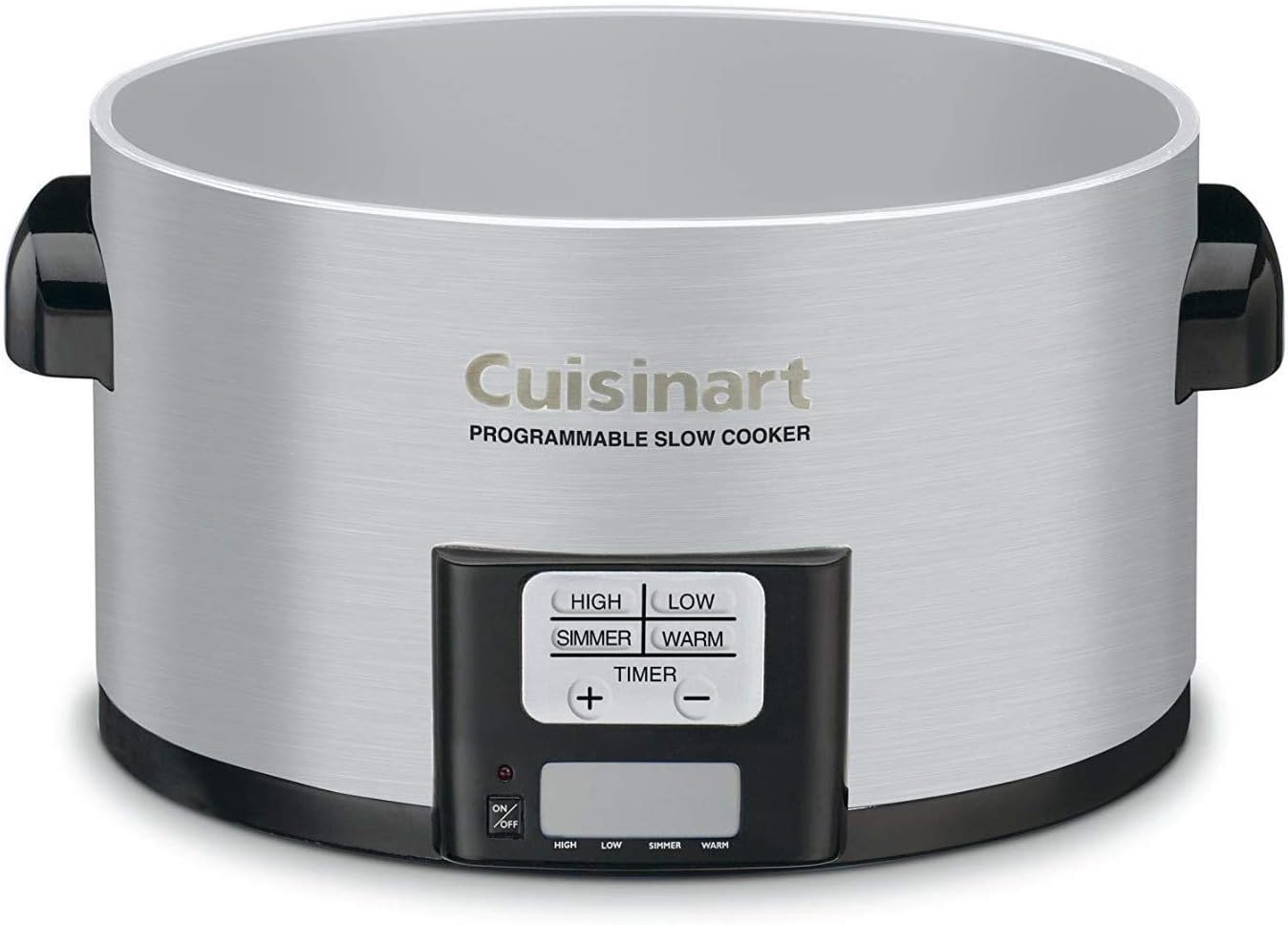 Cuisinart PSC-350 3-1/2-Quart Programmable Slow Cooker, Silver, 9-1/2 in H x 9.1 in W x 12.67 in L