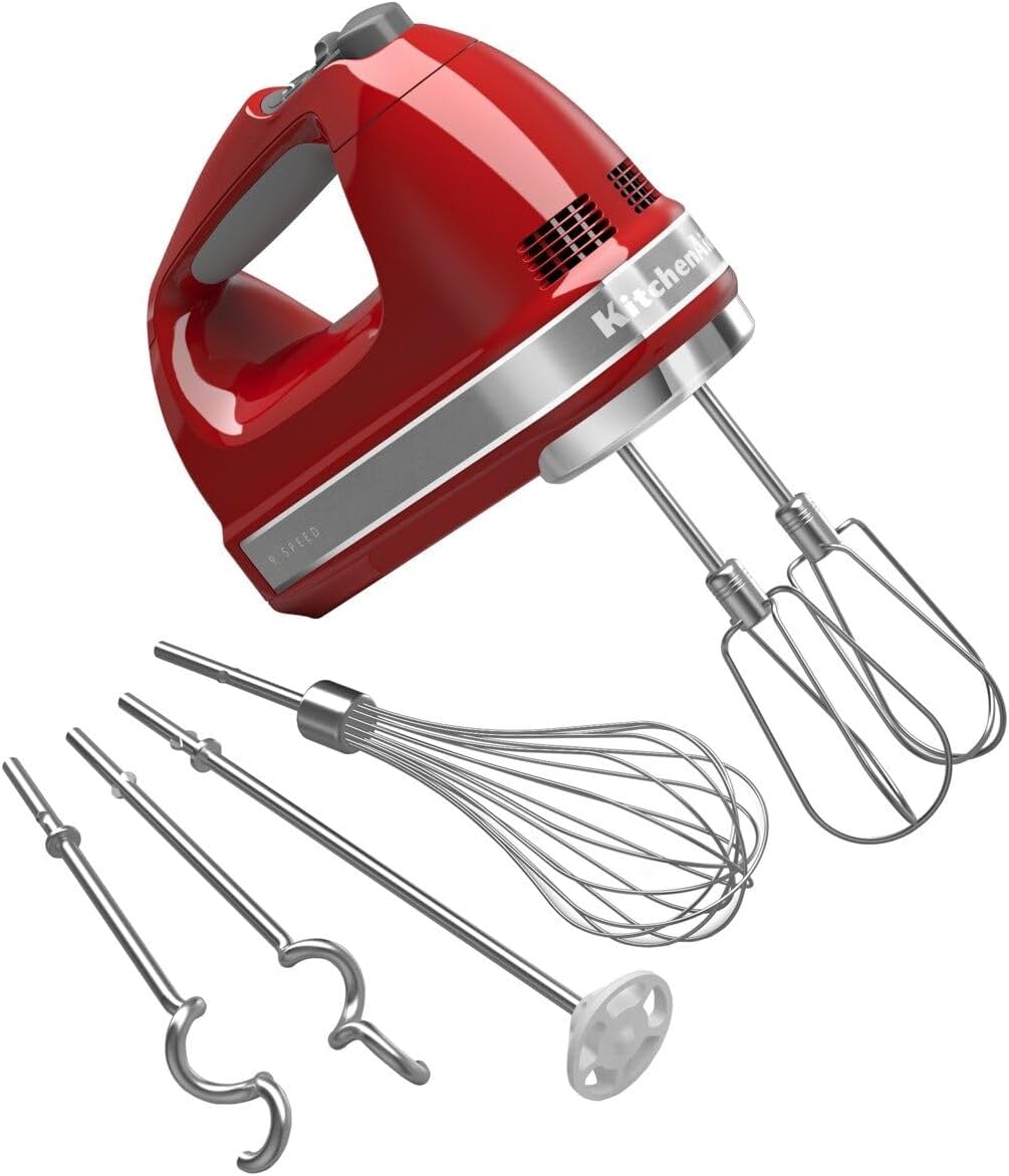 KitchenAid KHM926ER Empire Red 9-Speed Hand Mixer
