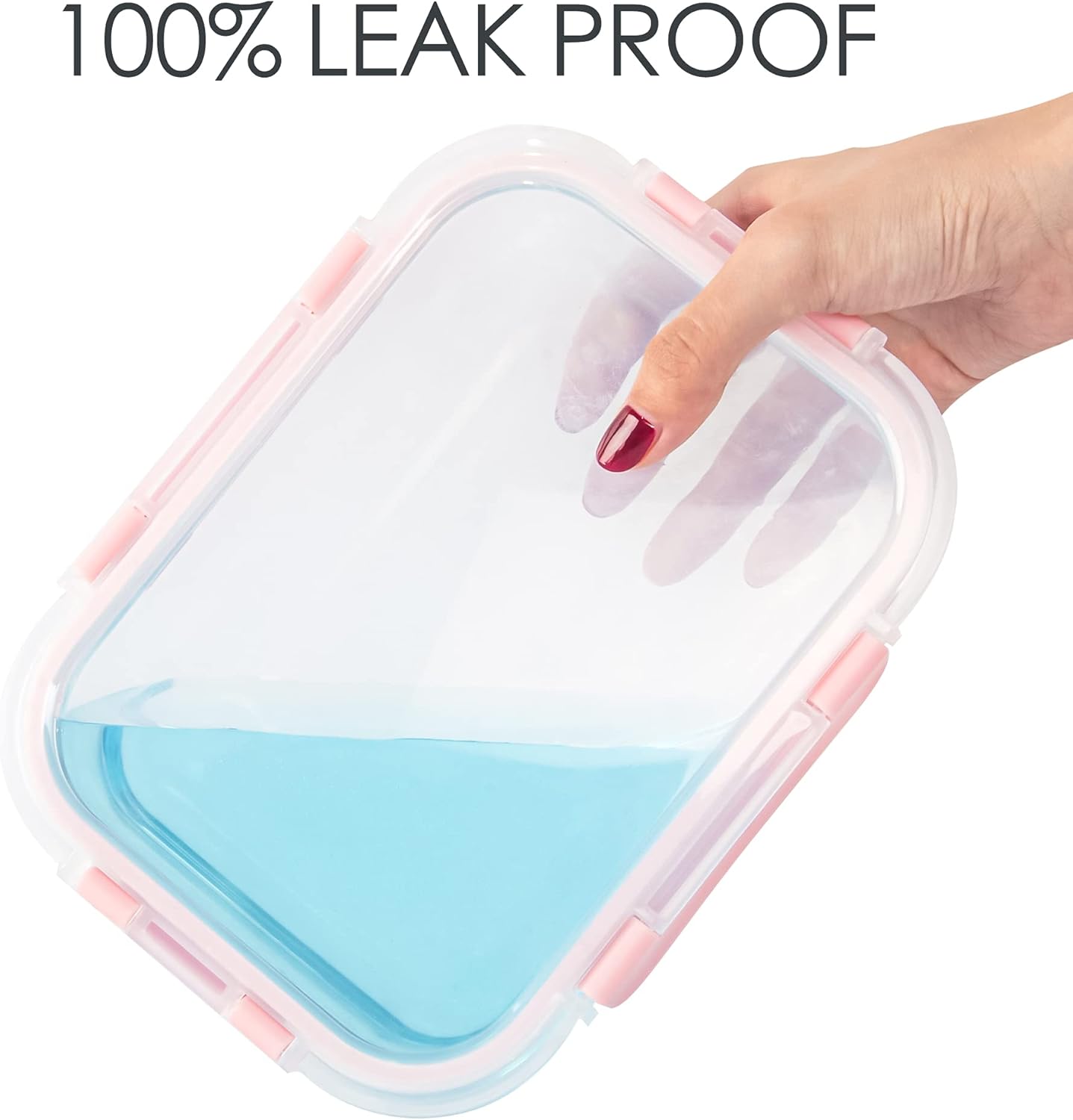 10 Pack Glass Food Storage Containers, Glass Meal Prep Containers with Lids Leak Proof, Microwave & Freezer Safe (34oz & 12oz)