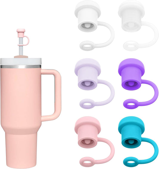 Adjustable Straw Cover Cap for Yeti, and Compatible with Simple Modern|Stanley|Hydro Flask|Reduce|Owala|Beast|Hydrapeak Tumbler Straw, All Brand of 6-12mm Straw, Straw Stopper Topper Accessories