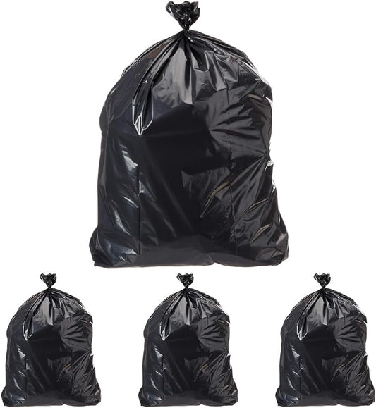 AmazonCommercial 23G SlimJim Rubbermaid - 23 Gallon - 150 Count - 1.1 Mil - Black (Pack of 4)