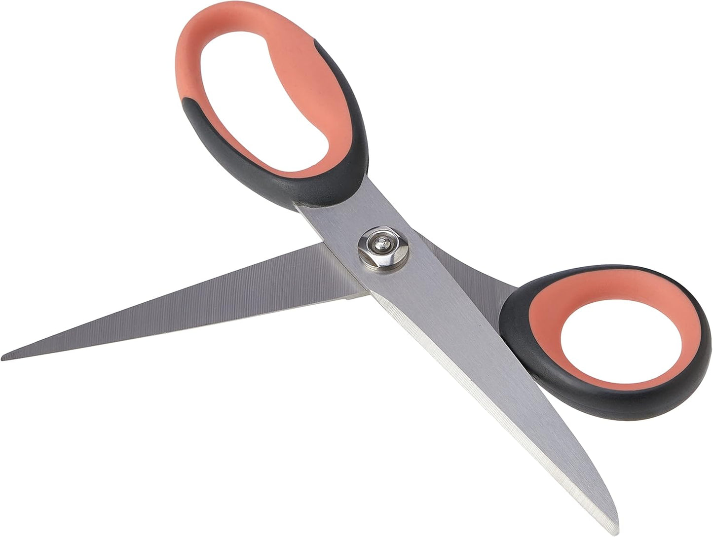 Brabantia Tasty+ Kitchen Scissors (Terracotta/Black) Ergonomic, Soft-Handle, Rust-Free Kitchen Blades for Kitchen or Crafts