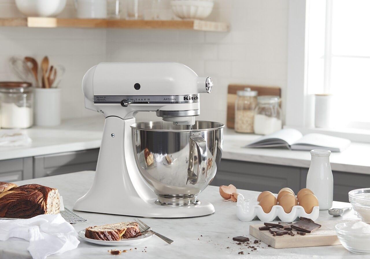 KitchenAid Artisan Series 5 Quart Tilt Head Stand Mixer with Pouring Shield KSM150PS, Milkshake