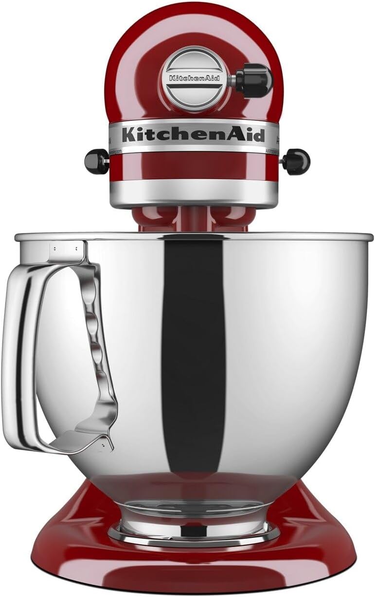 KitchenAid KSM150PSER Artisan Tilt-Head Stand Mixer with Pouring Shield, 5-Quart, Empire Red