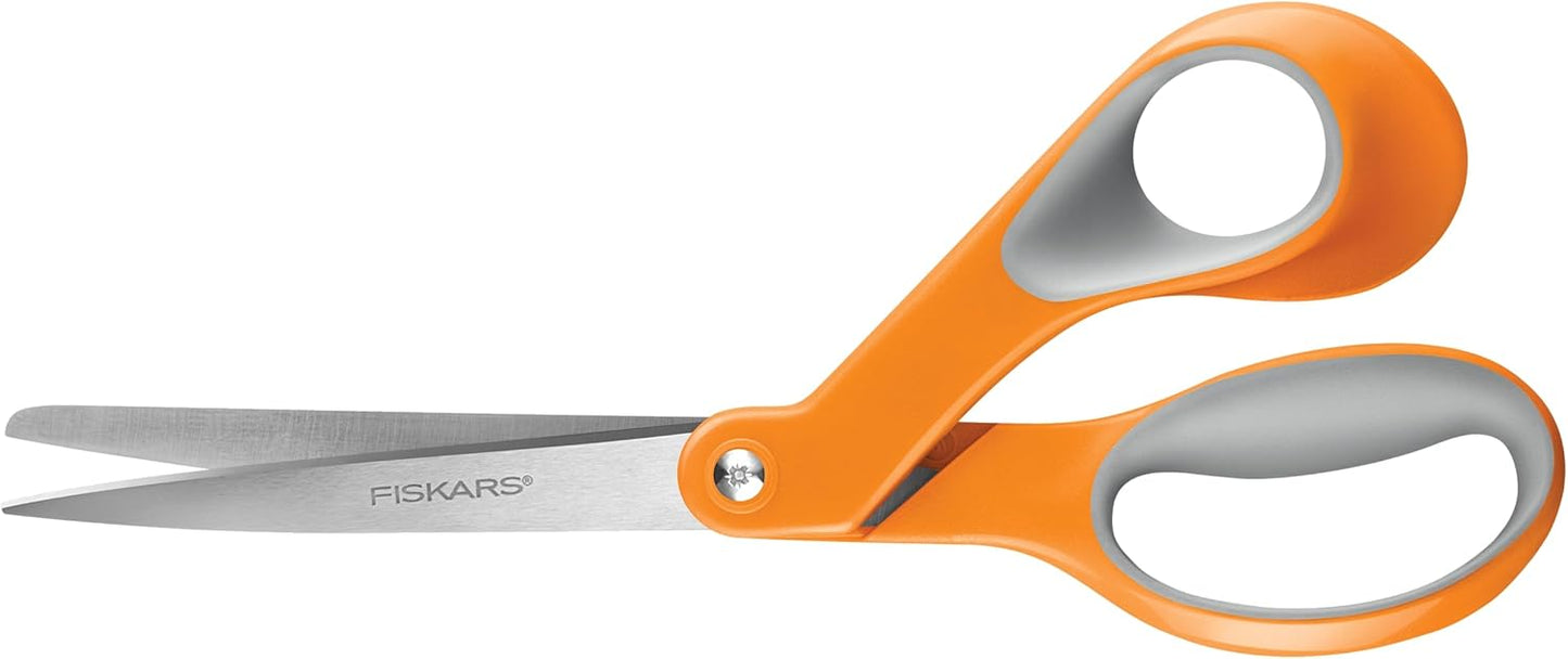 Fiskars 8-Inch Softgrip Scissors,Orange