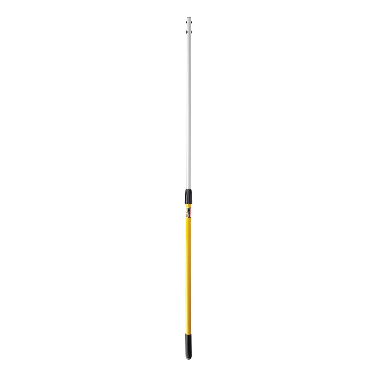 Rubbermaid Commercial Products HYGEN Quick-Connect Adjustable Extension Handle/Pole, Lightweight Cleaning Tool for Floors/Walls/Ceilings/Windows for Janitorial/Residential/Commercial/Business, Yellow