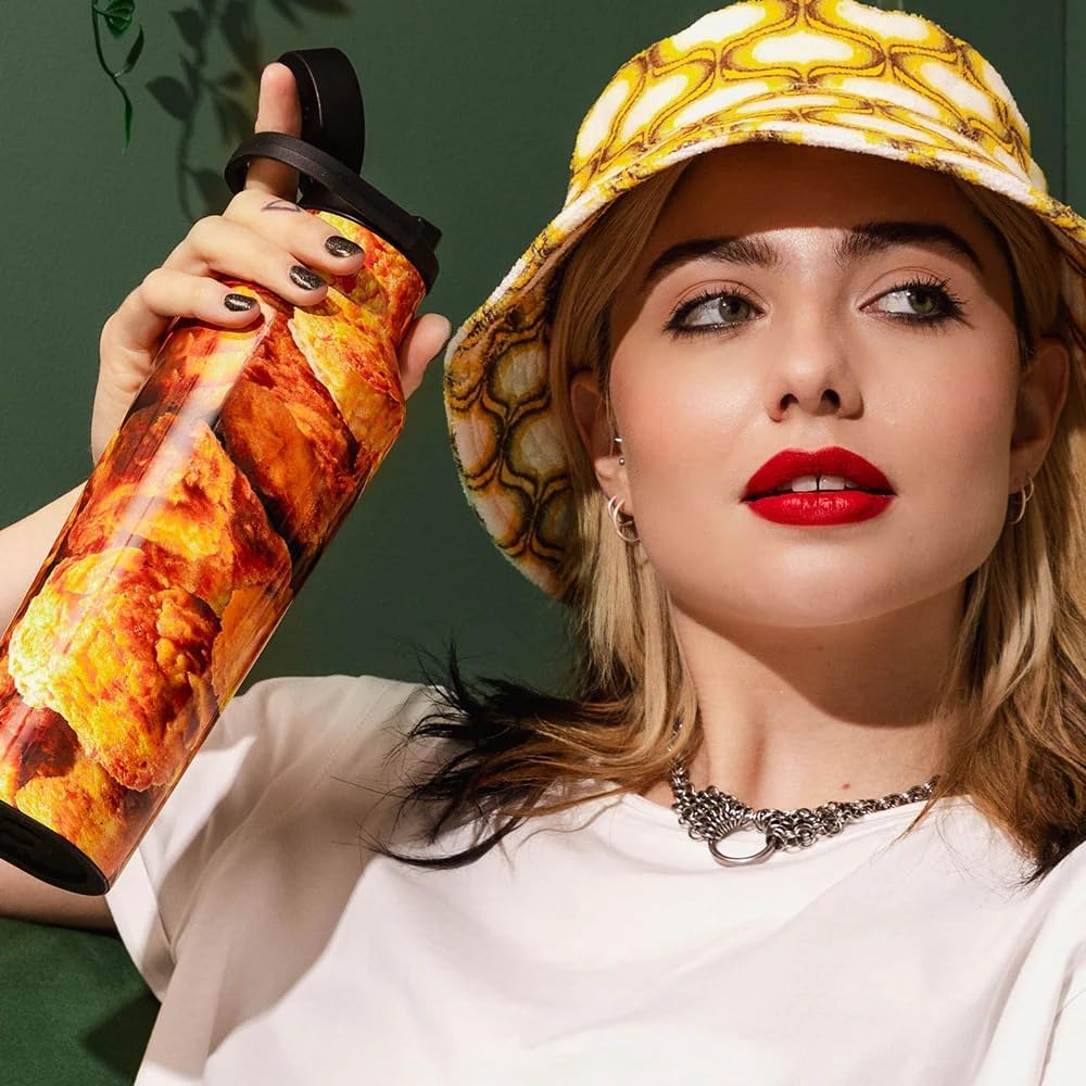 KFC x Corkcicle Sport Canteen - Insulated Stainless Steel Water Bottle - Compact & Travel-Friendly - Durable - Dishwasher Safe - BPA Free - Wide Mouth - Non-Slip Silicone Base - 20 oz - KFC Chicken