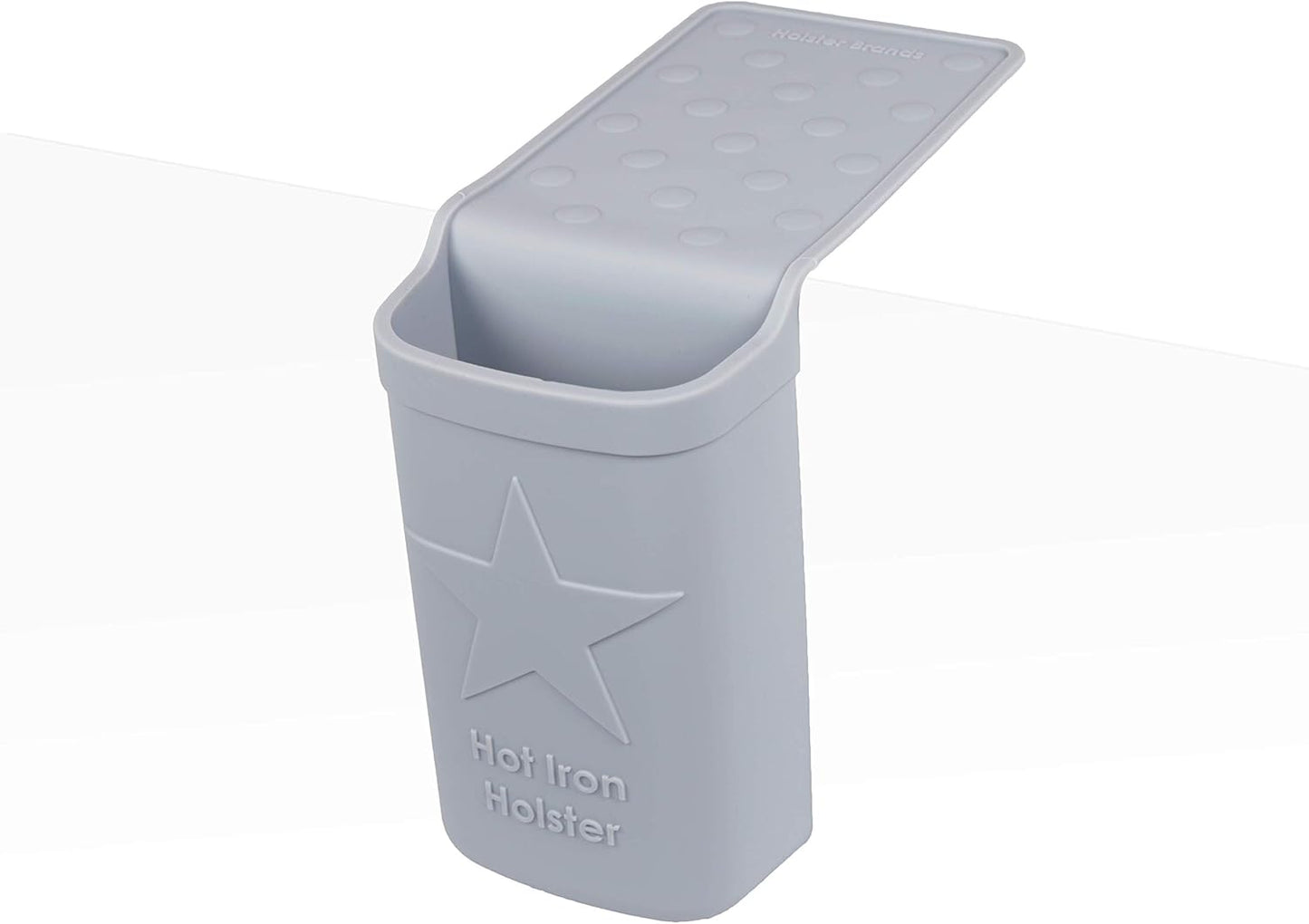 Hot Iron Holster | Adhesive-Free Silicone Storage Pocket for Organization and Travel | Heat Resistant to 500°F | Ideal for Curling Irons, Hair Straighteners, and other Hot Tools