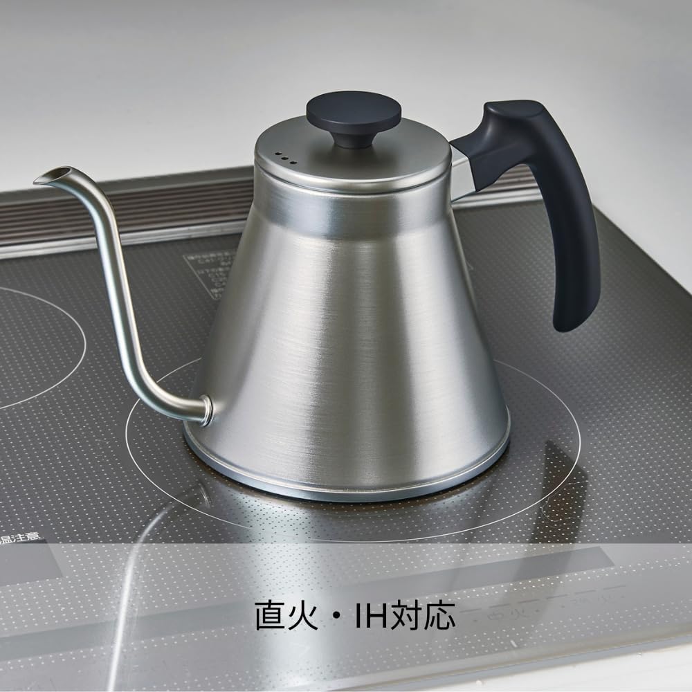 Hario V60 "Fit" Gooseneck Drip Kettle, 1200ml, Silver