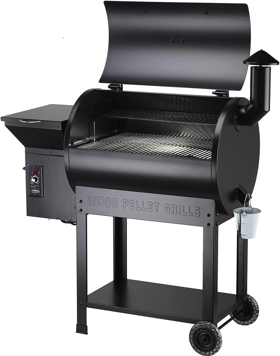 Z GRILLS ZPG-7002B Newly Upgrade Wood Pellet Grill & Smoker, 8 in 1 BBQ Grill Auto Temperature Controls, inch Cooking Area, 700 sq in Black