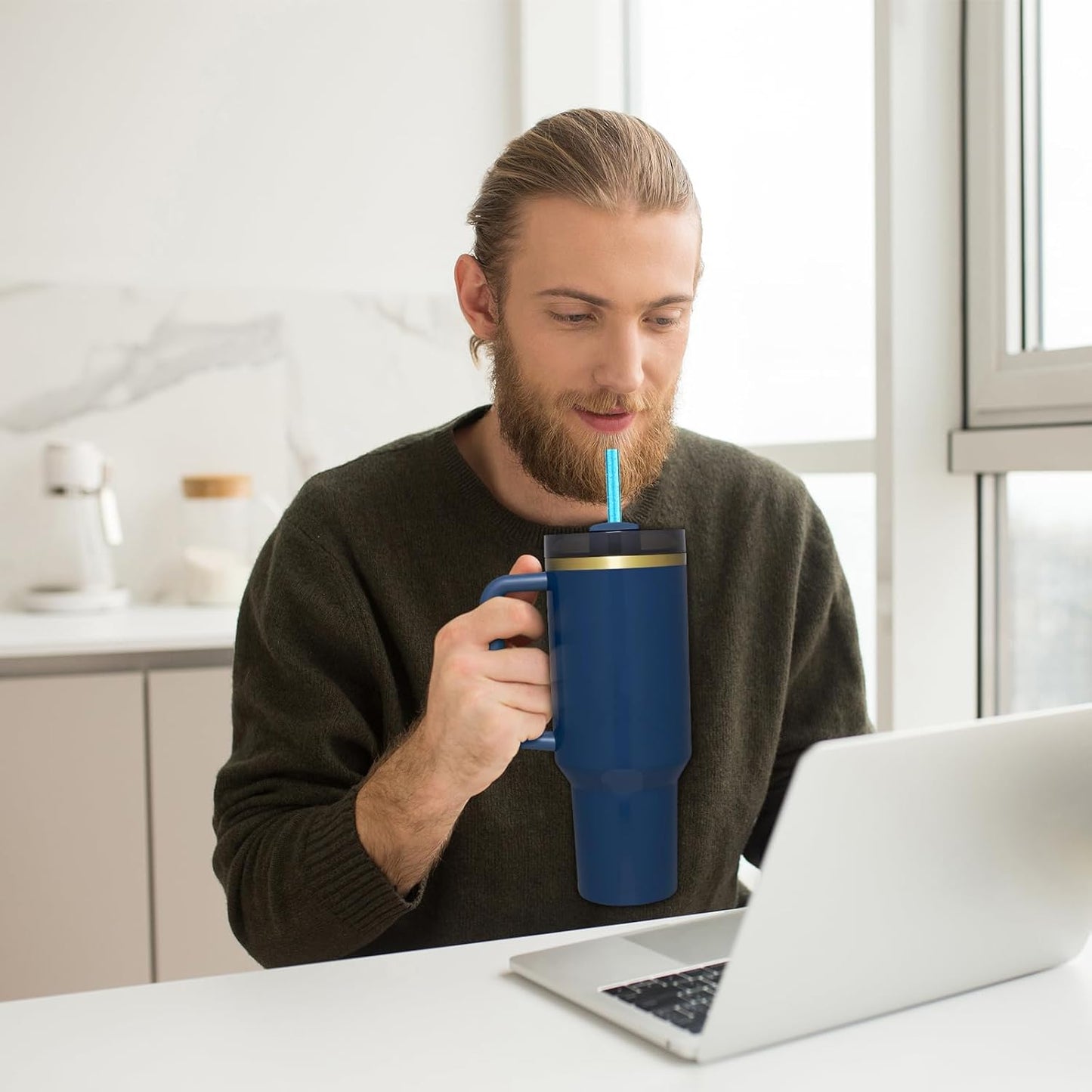 Replacement Straws for Stanley|Owala|Simple Modern 40 oz 30 oz 64 oz Tumbler, Reusable Color Drinking Straws with Cleaning Brush for Stanley Cup Accessorie，BPA Free, Dishwasher Safe