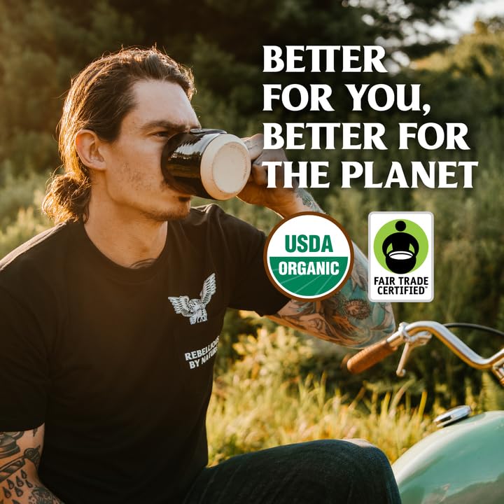 Death Wish Coffee, Whole Bean Espresso Roast - Organic, Fair Trade, Arabica and Robusta Coffee Beans, 14 ounce (Pack of 1)