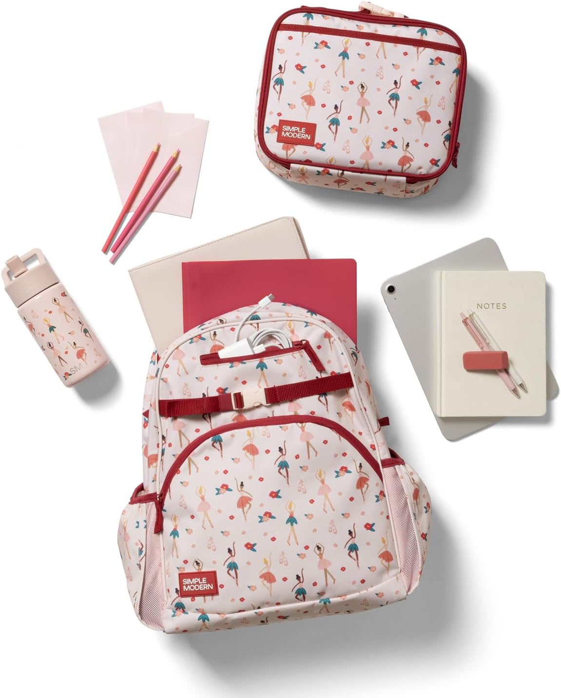 Simple Modern Large Bluey Kids Backpack for School Girls and Boys | Elementary Backpack for Teen | Fletcher Collection | Kids - 16" tall | Bluey Sky