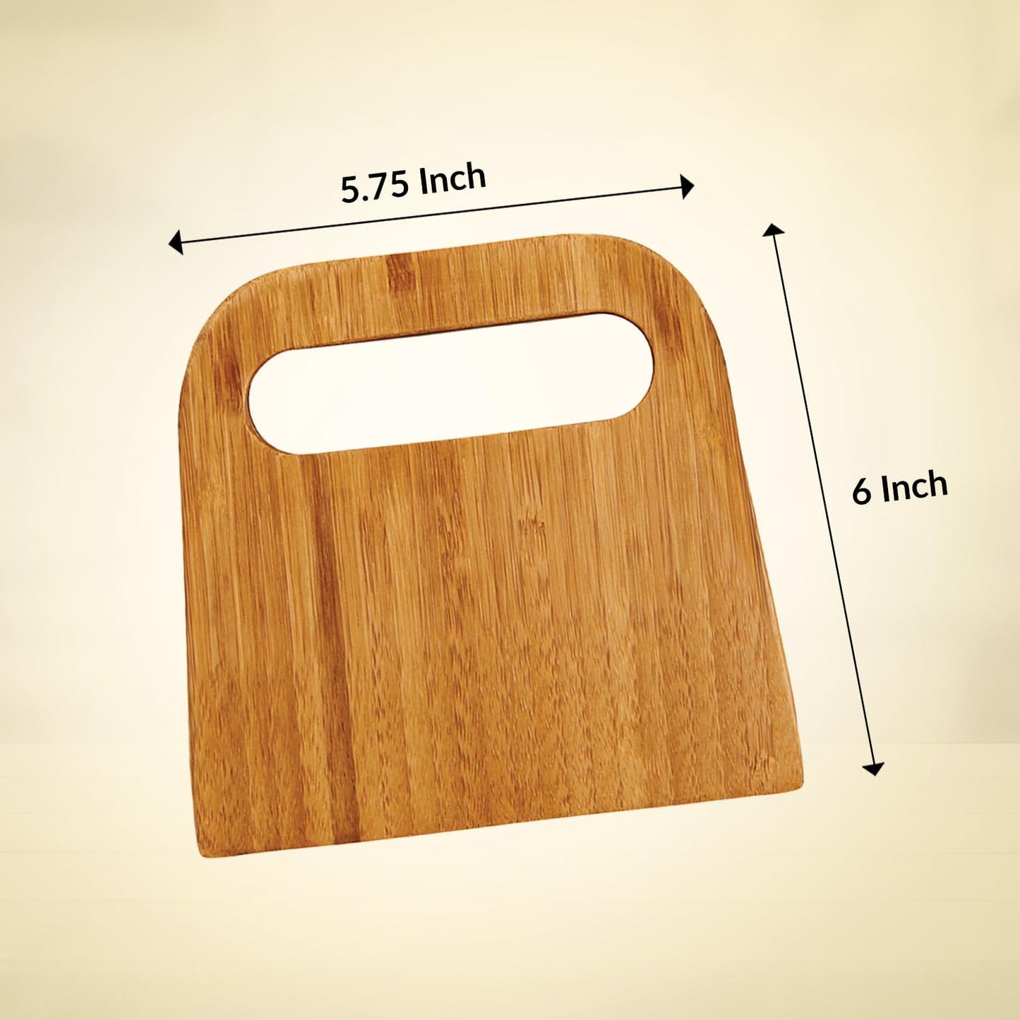 Mrs. Anderson’s Baking Bench Dough Scraper, Natural Bamboo 5.91" x 5.63"