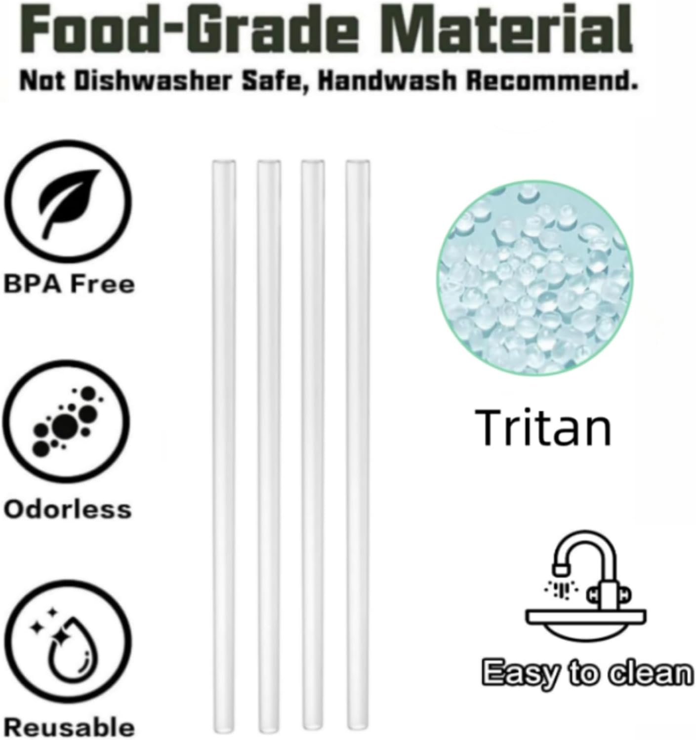 Extra Long Cleaner Brush Compatible for Stanley, Replacement Straw Fit for Stanley Quencher 30oz 40oz Tumbler, Silicone Straw Cover Toppers