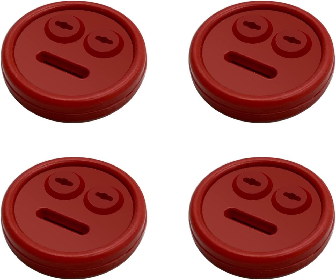 4 Pack Thermometer Meat Probe Red Grommet for Grills, Compatible with Weber 85037 Smokey Mountain Cookers Accessories, and Other Smoer Thermometer Sensor Port