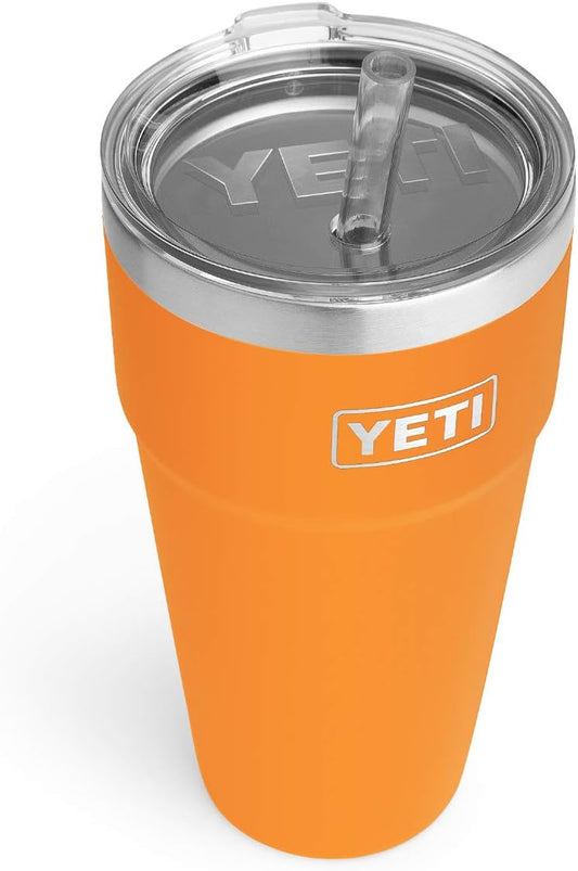 YETI Rambler 26 oz Straw Cup, Vacuum Insulated, Stainless Steel with Straw Lid
