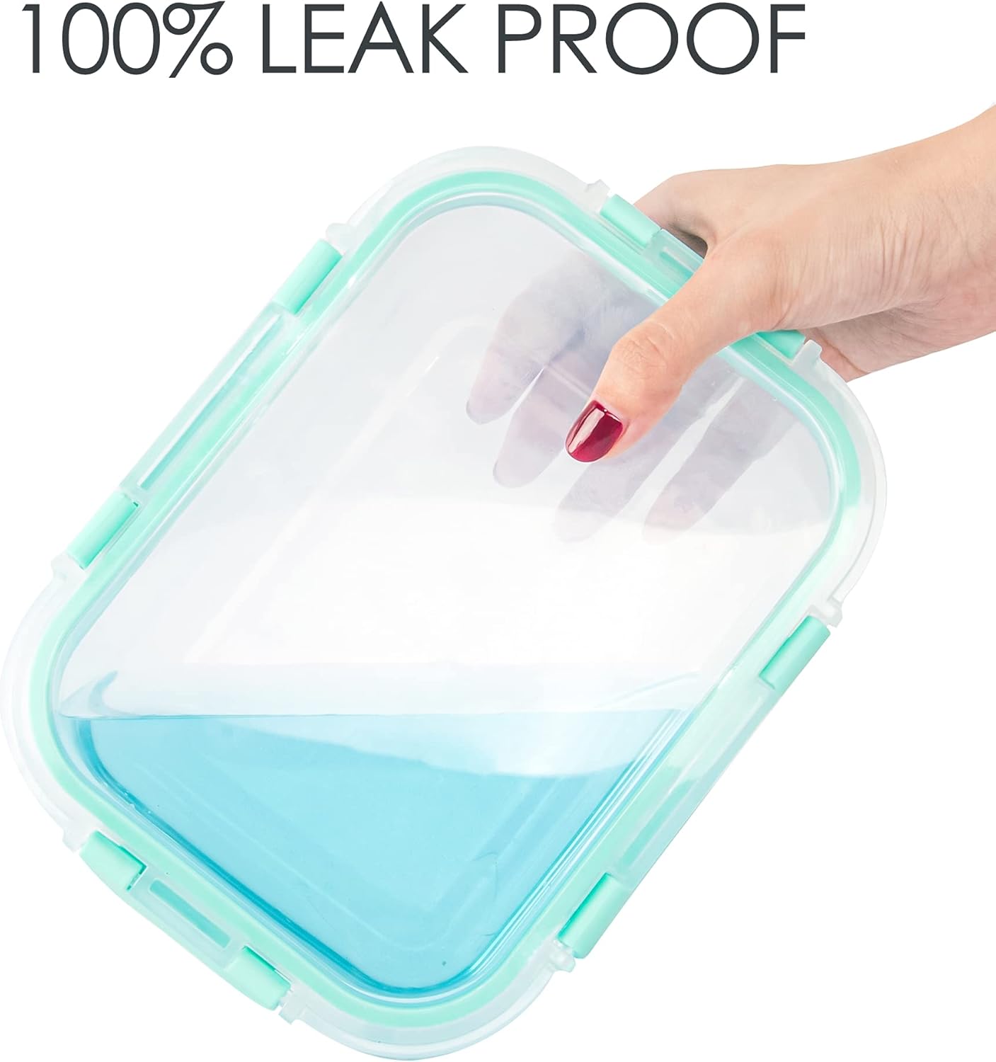 10 Pack Glass Storage Containers For Food, Airtight Meal Prep Containers with Lids Leak-proof, Glass Lunch Boxes Microwave, Freezer & Dishwasher Safe (34oz & 12oz)