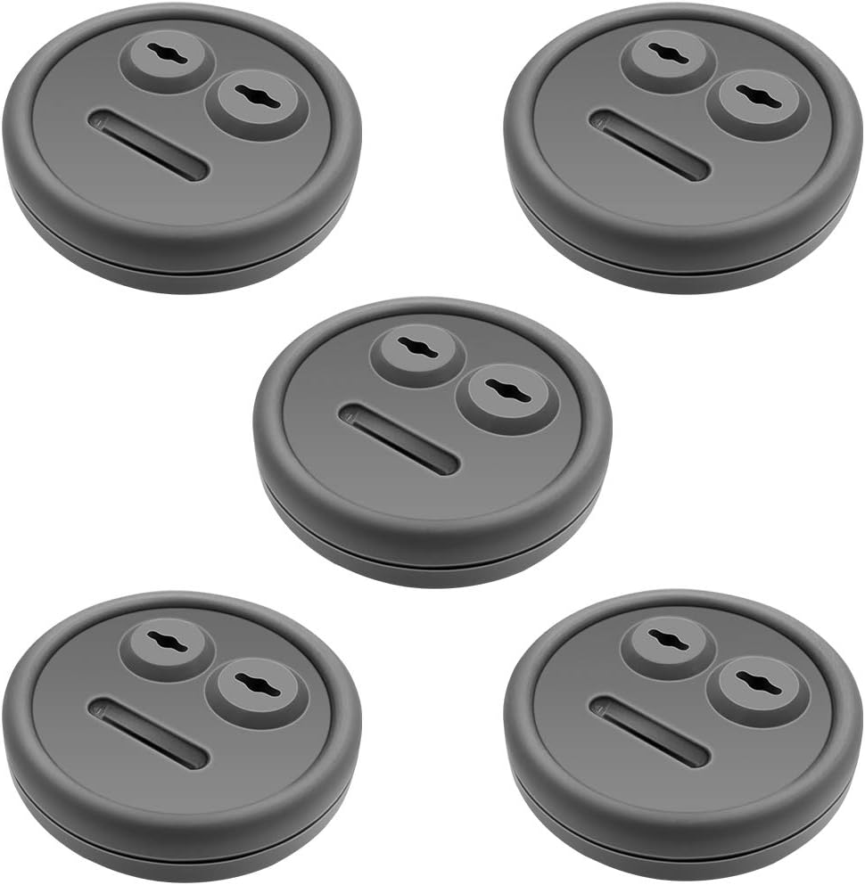 YAOAWE 5 Pack Meat Thermometer Probe Grommet for Grills, Compatible with Weber 85037 Smokey Mountain Cookers, and Other Grill DIY Probes Port, Replacement Accessories