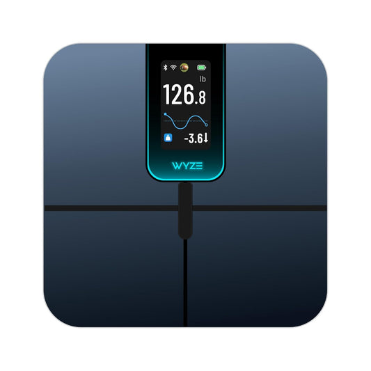 WYZE SCALE - Smart Scale Ultra with 4.3" Color Display, Digital Scale for Body Weight BMI Muscle Mass, Heart Rate Monitor, Wi-Fi & Bluetooth Weight Scale with Baby/Pet/Luggage Mode, 400lbs, Black