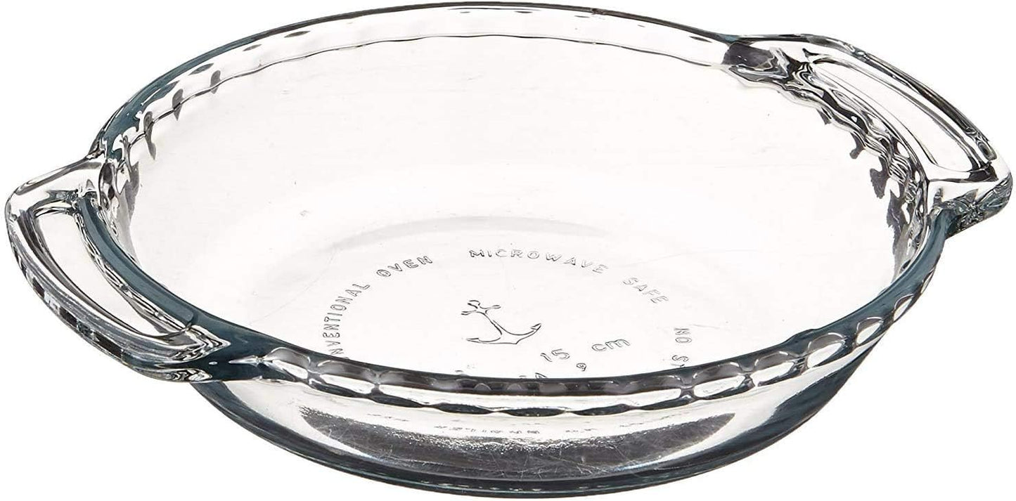 Anchor Hocking Mini Pie Plate Oven Basics, Glass, 6-Inch, Clear
