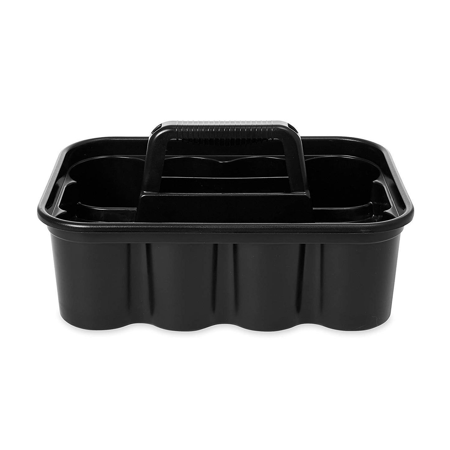 Rubbermaid Commercial Products Deluxe Carry Caddy for Take-Out Coffee/Soft Drinks Postmates/Uber Eats/Food Delivery Cleaning Products Sports/Water Bottles Black