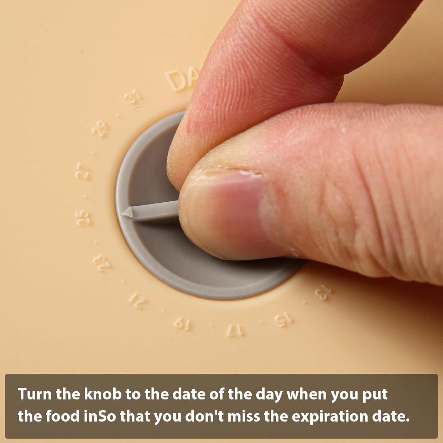 Replacement Lids for Pyrex 7201-PC 4 Cup, Silicone Round Storage Cover Lid for Anchor Hocking Glass Bowl 4 Pack with Date Mark Beige