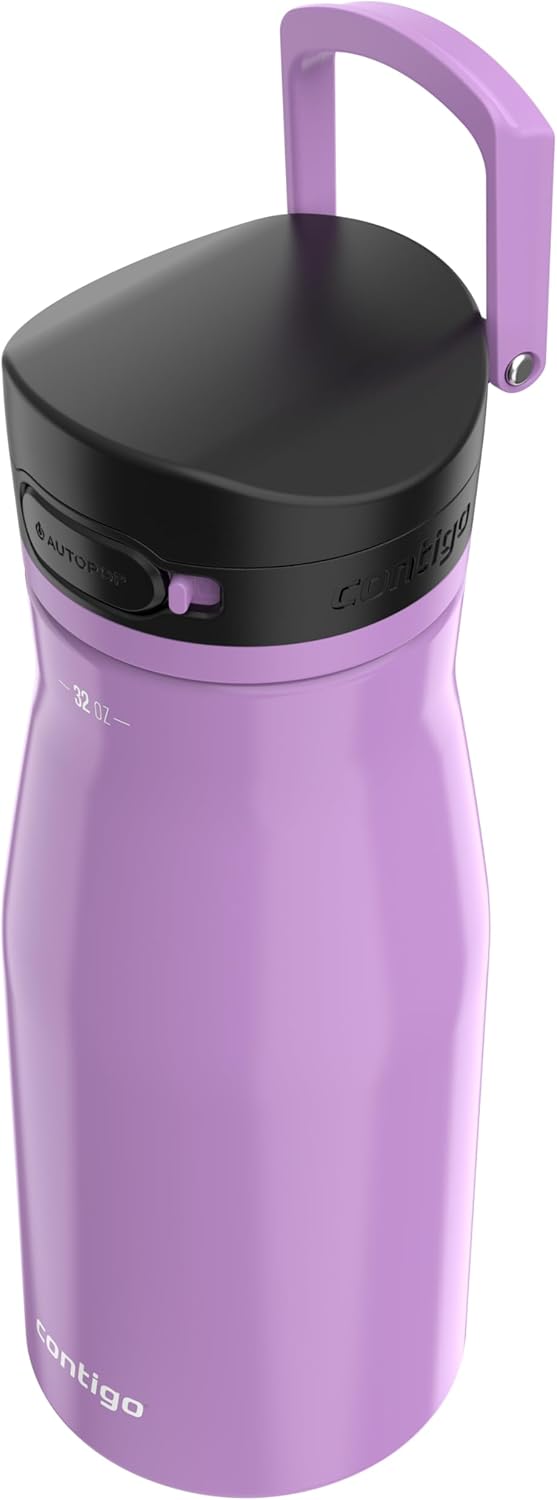Contigo Jackson Water Bottle, 32 oz, Pansy