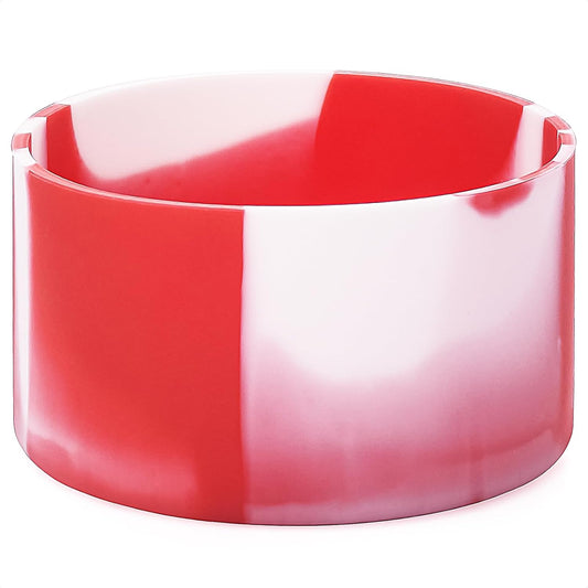 QIANHAI Silicone Boots for Sport Water Bottle Accessories - Fits Stanley Adventure Quencher Tumbler 40oz & IceFlow 20 30oz Hydro Flask YETI Rambler Simple Modern (MixS-1WhiteRed)